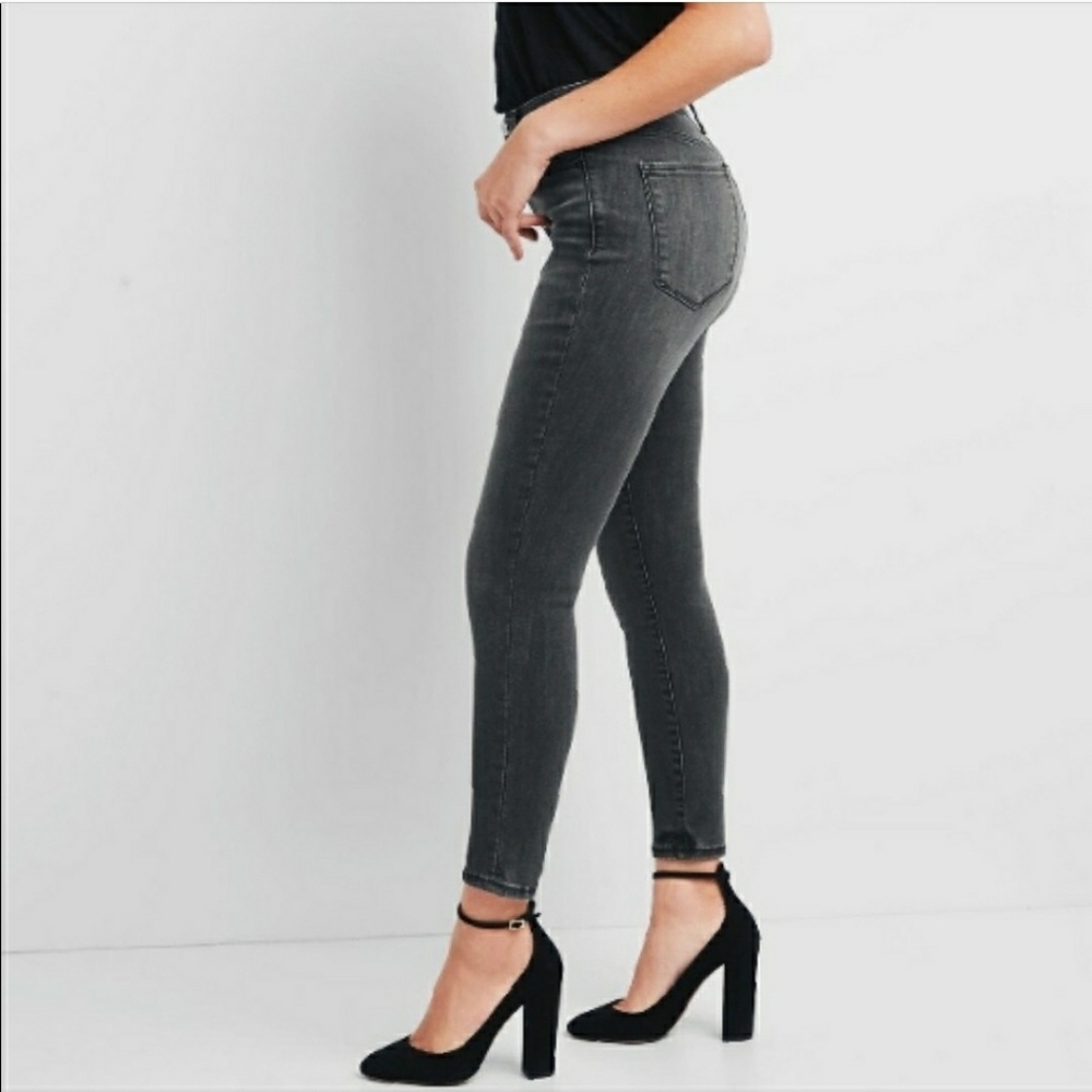 Gap Charcoal Black Leggings Jeans Size 33 / 16